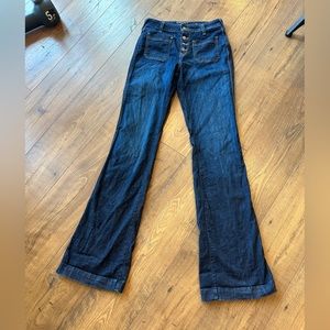 Ariat Slim Trouser Dark Wash with Buttons. 29 XL